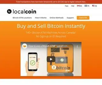 Localcoinatm.com(Bitcoin ATM) Screenshot
