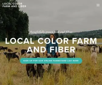 Localcolorfarmandfiber.com(Local Color Farm and Fiber) Screenshot