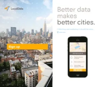 Localdata.com(Better data makes better cities) Screenshot