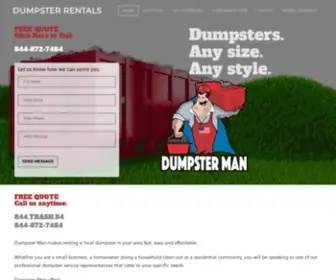 Localdumpsterrentalman.com(DUMPSTER RENTALS) Screenshot