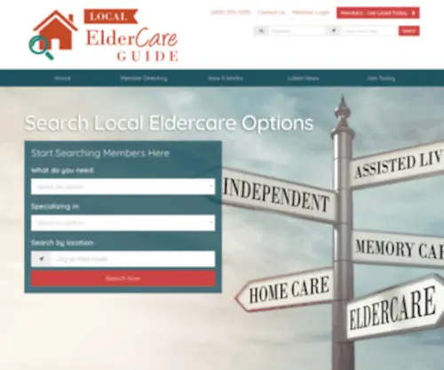 Localeldercareguide.com(Member Directory) Screenshot