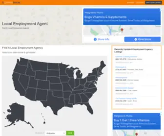 Localemploymentagent.com(Find a Employment Agency) Screenshot