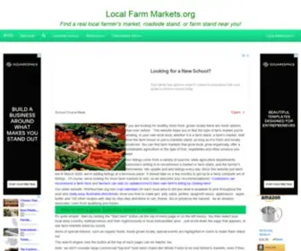 Localfarmmarkets.org(Where to Find a Real Local Farm Market) Screenshot