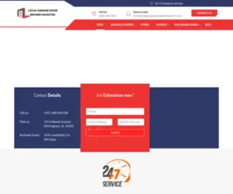 Localgaragedoorrepairshouston.com(Garage Door Repair & Installation Company) Screenshot