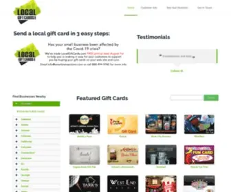 Localgiftcards.com(Secure Gift Card Shopping Online LocalGiftCards DotcomMain Page) Screenshot