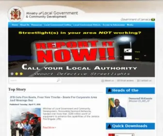 LocalgovJamaica.gov.jm(Ministry of Local Government & Community Development) Screenshot