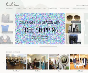 Localhem.com(Shop Boutiques for Designer Clothing &amp; Accessories On Local Hem) Screenshot