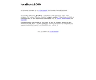 Localhost8000.com(Localhost) Screenshot