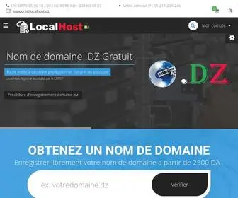 Localhost.dz(Hébergement site web Algerie) Screenshot