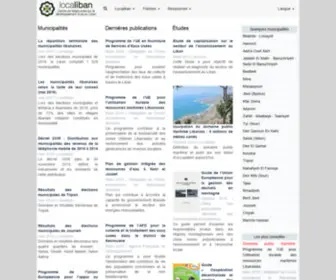Localiban.org(Centre de ressources sur le développement local au Liban) Screenshot