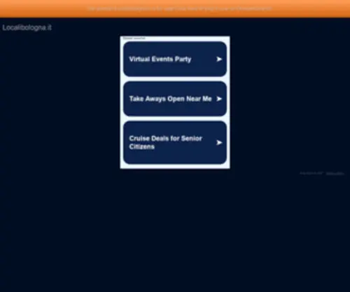 Localibologna.it(Il punto di accesso ideale per il tuo business online) Screenshot