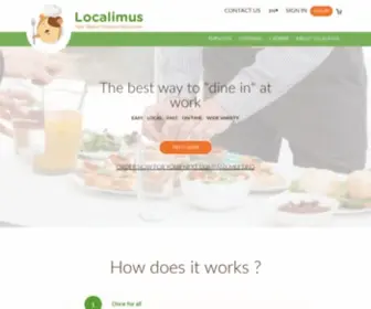 Localimus.com(Votre restaurant d'entreprise digital) Screenshot