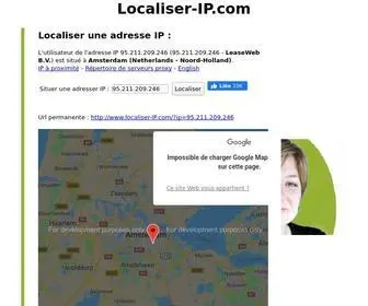Localiser-IP.com(Localiser une adresse IP) Screenshot