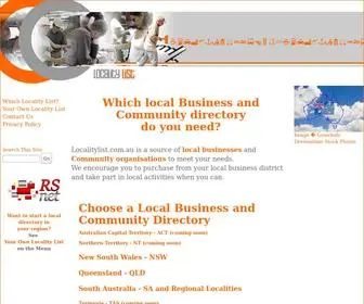 Localitylist.com.au(Locality List) Screenshot