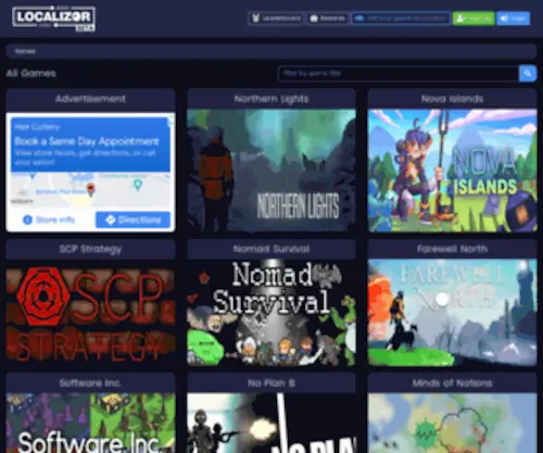 Localizor.io(Community Translations for Games) Screenshot