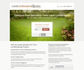 Locallandscapingquotes.com(Find Landscaping Contractors) Screenshot