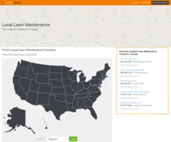 Locallawnmaintenance.com(Find a Lawn Maintenance Company) Screenshot