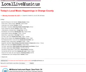 Locallivemusic.us(Local Live Music Local Live Music) Screenshot