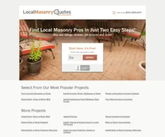 LocalmasonryQuotes.com(Find Masonry Contractors) Screenshot