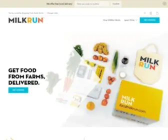 Localmilkrun.com(The Best Local Farm Food Delivery Service) Screenshot