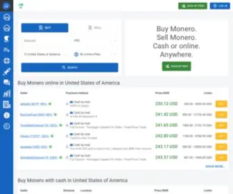 Localmonero.co(Buy and sell Monero (XMR)) Screenshot