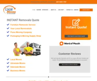 Localmoves.com.au(Furniture Removals Company) Screenshot