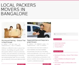 Localpackersmoversinbangalore.in(Packers and Movers Bangalore) Screenshot