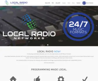 Localradionetworks.com(We’ve hit the reset button on 24/7 Music Formats. LRN) Screenshot