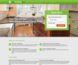 Localremodelingpros.com(Get an online quote from local remodeling contractors for your kitchen) Screenshot