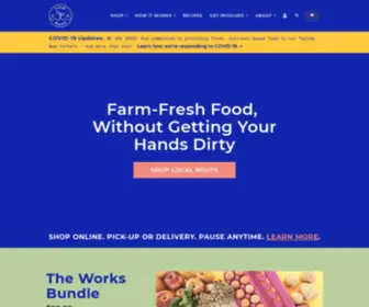 Localrootsnyc.org(A CSA or farm share) Screenshot