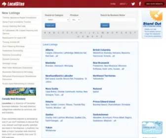 Localsites.ca(LocalSites Canada Web Directory) Screenshot