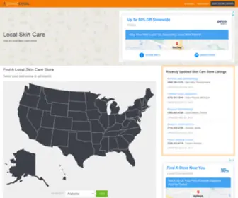 Localskincare.net(Find a Skin Care Store) Screenshot
