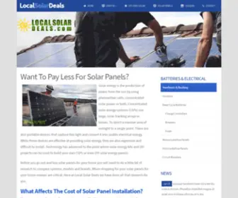 Localsolardeals.com(Find The Best Deals on Solar Panel Installations) Screenshot