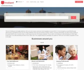 Localspot.com.au(Business Directory in Melbourne) Screenshot