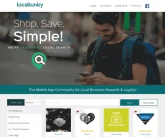 Localtunity.com(Mobile search) Screenshot