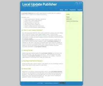 Localupdatepublisher.com(Local Update Publisher) Screenshot