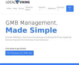 Localviking.com(Manage Your Google My Business Properties) Screenshot