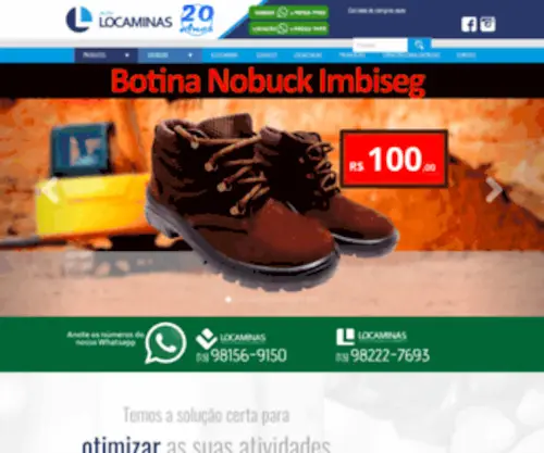 Locaminas.com.br(Grupo Locaminas) Screenshot