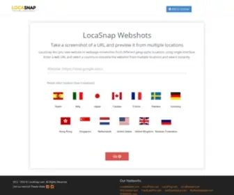 Locasnap.com(Webshots Through Multiple Locations) Screenshot