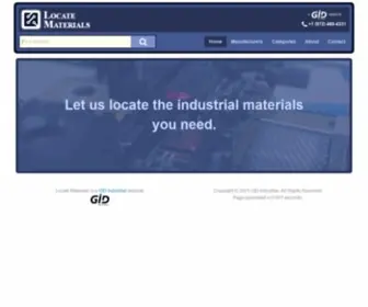 Locatematerials.net(Locate Materials) Screenshot