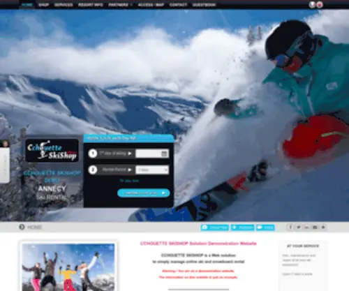 Location-Ski-Crestvoland.com(Magasin CCHOUETTE SKISHOP DEMO) Screenshot