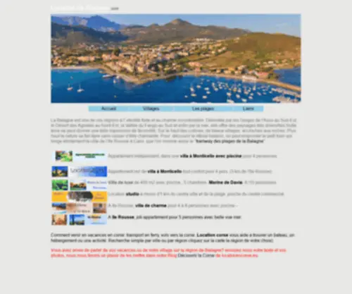 Locationilerousse.com(Corse) Screenshot