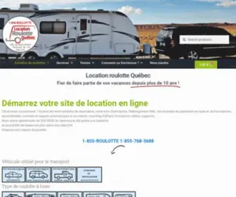 Locationroulotte.com(Location roulotte quebec) Screenshot