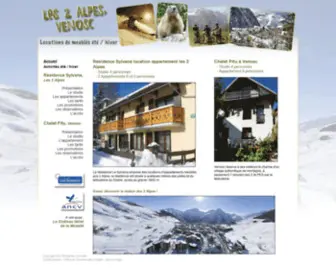 Locations-Les2Alpes-Venosc.com(Meublé) Screenshot