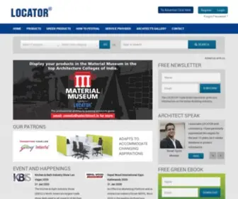 Locatorindia.com(Building Industry Products Directory for Indian & International companies) Screenshot