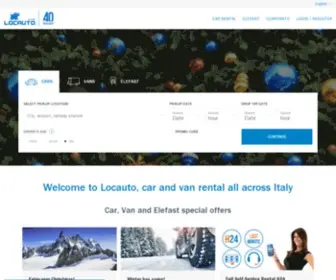 Locautorent.com(Locauto Rent offre noleggio auto e furgoni in tutta Italia) Screenshot