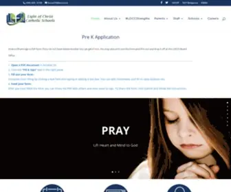 Loccsd.ca(Light of Christ Catholic Schools) Screenshot