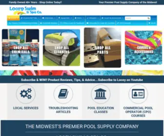 Loceypool.com(The Midwest's Premier Pool and Spa Supply Company) Screenshot