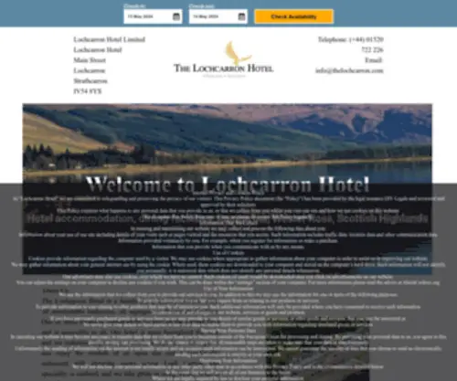 Lochcarronhotel.com(Lochcarron Hotel) Screenshot