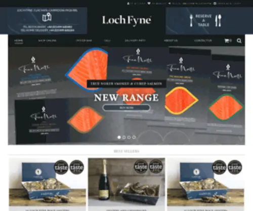 Lochfyne.com(Loch Fyne Oysters) Screenshot